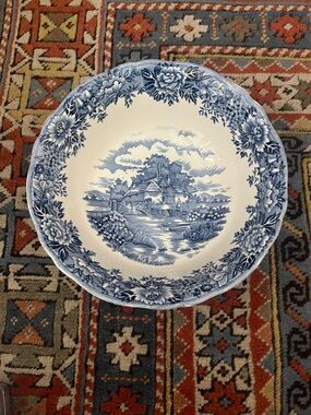 English Village Salem China Co ironstone serving bowl England olde staffordshire
